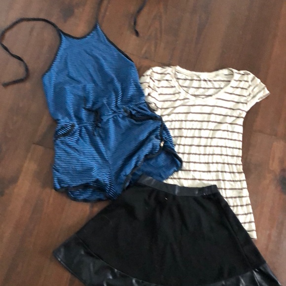 3 items pre owned 1 romper 1 shirt & - Picture 7 of 11